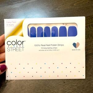 Color Street Nail Polish Strips - “Greeking Out” Royal Blue